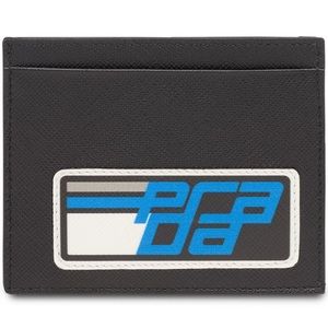 Prada FW18 Saffiano Leather Logo Cardholder